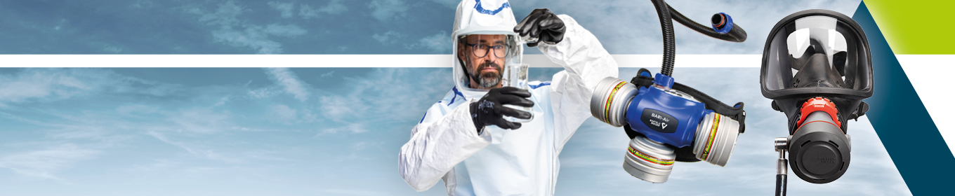 Headerbild verschiedene Atemschutzprodukte