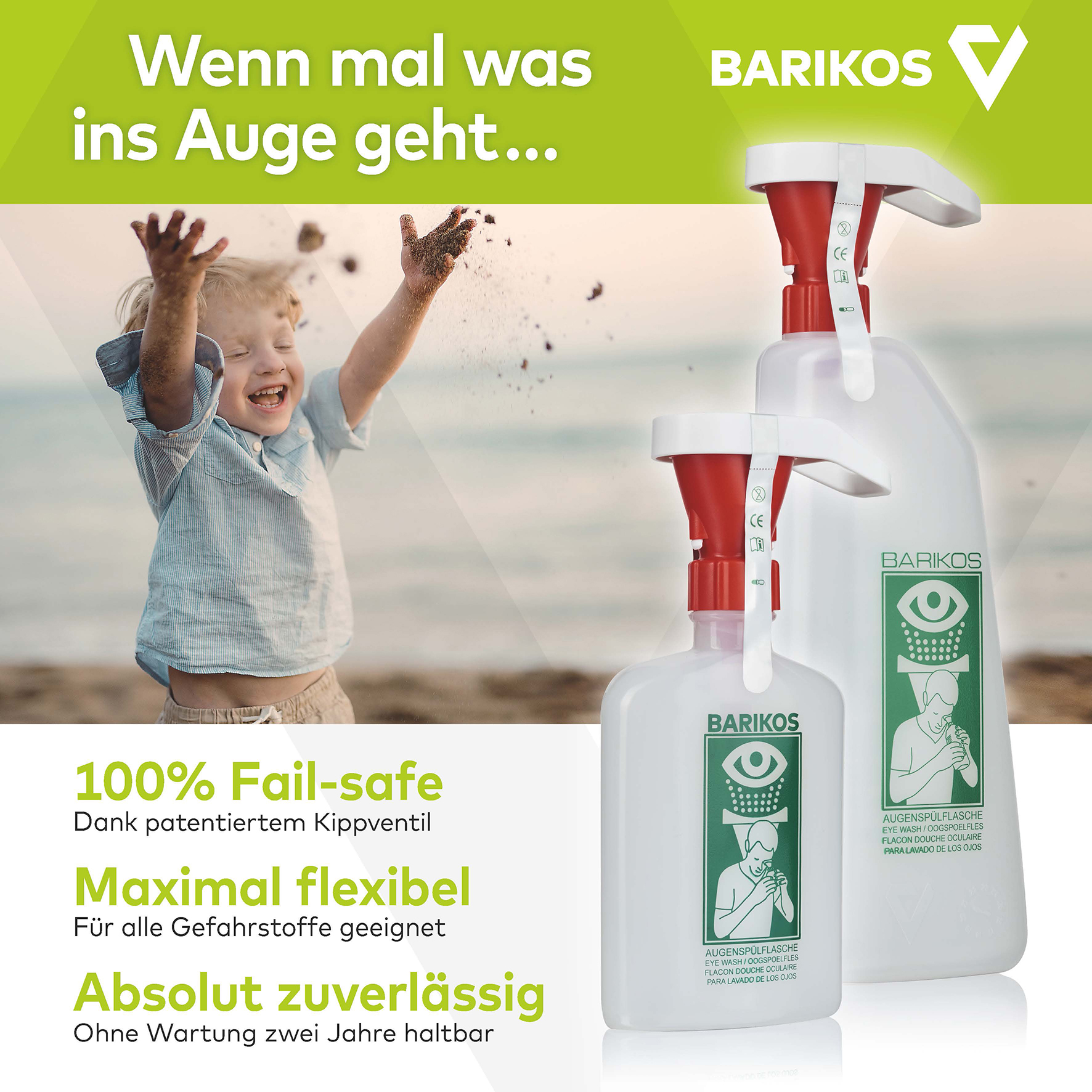 Augenspülflasche BARIKOS KS 620 ml