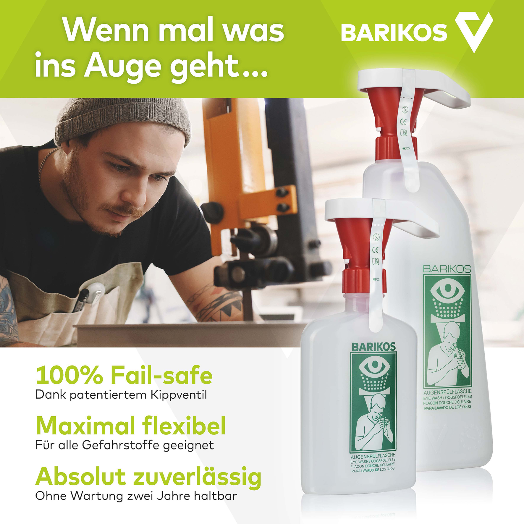 Augenspülflasche Mini BARIKOS KS 175 ml